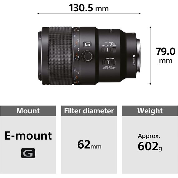 Sony FE 90mm F2.8 Macro G OSS (SEL90M28G)